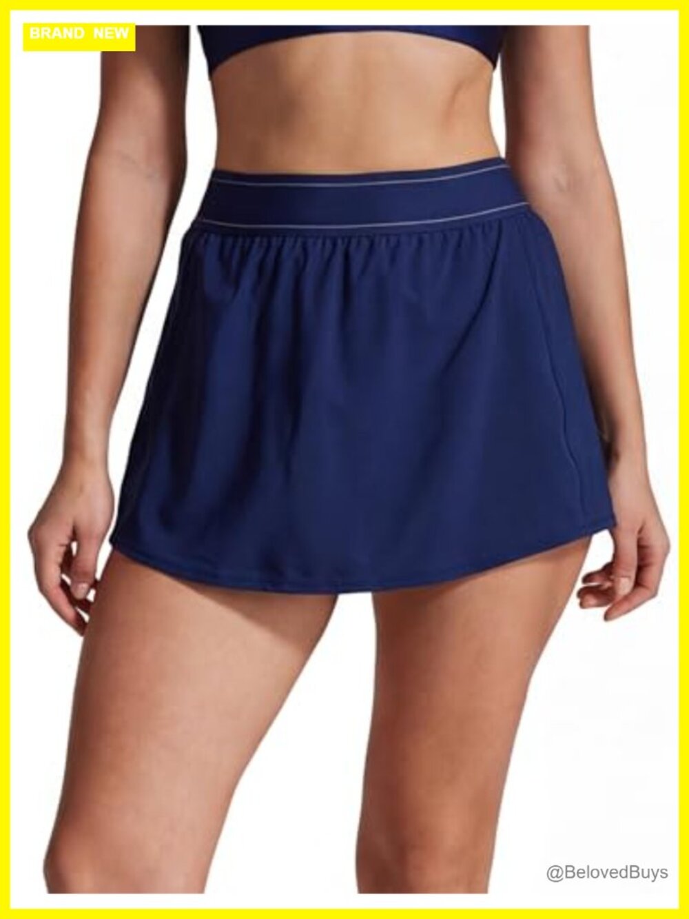 High Waisted Tennis Skort with Pockets Built-in Shorts Athletic Golf Skirt
